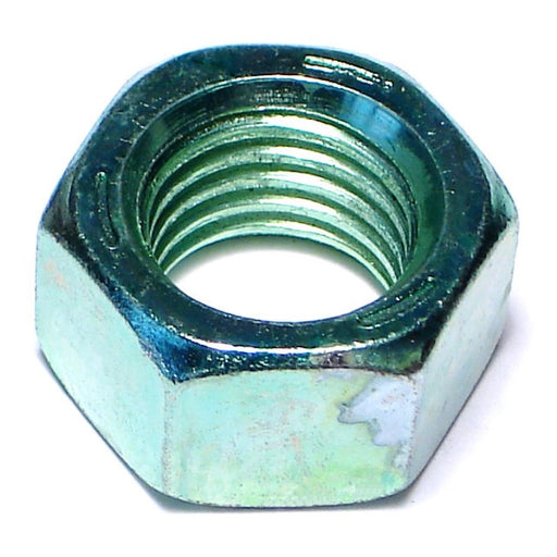 3/4"-10 Green Rinsed Zinc Plated Grade 5 Steel Coarse Thread Hex Nuts