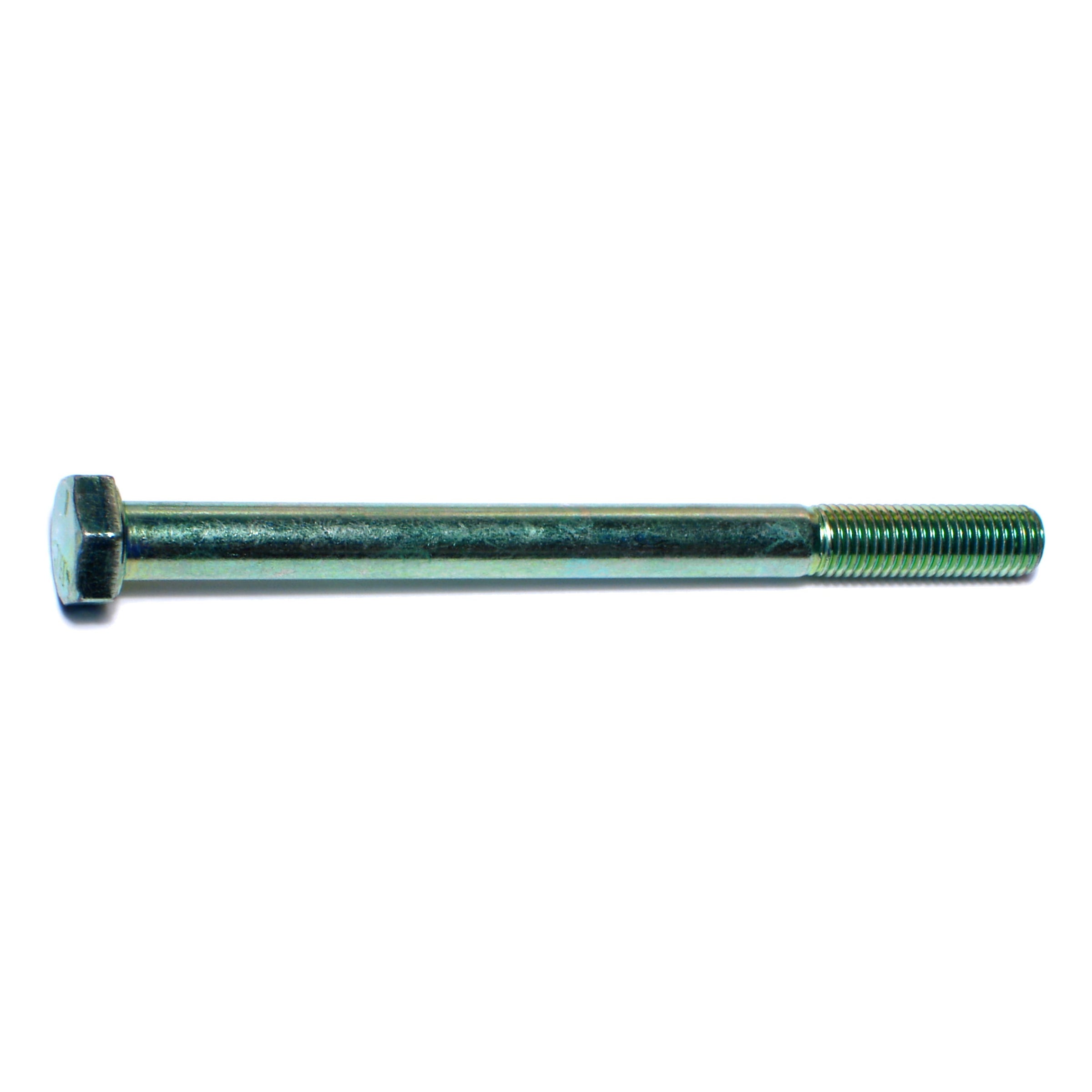 5/16"-24 x 4" Green Rinsed Zinc Plated Grade 5 Steel Fine Thread Hex Cap Screws