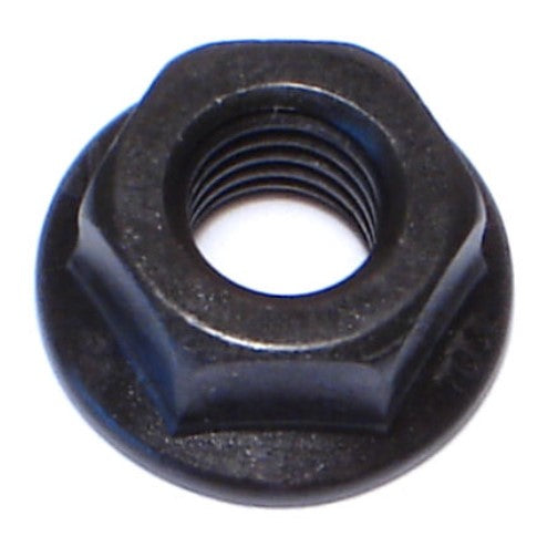 8mm-1.25 Black Phosphate Class 10 Steel Coarse Thread Flange Nuts