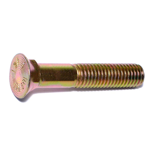 1/2"-13 x 2-3/4" Zinc Plated Grade 8 Steel Coarse Thread Repair Head Plow Bolts