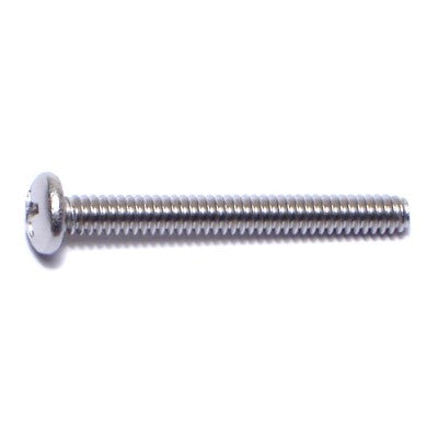 #6-32 x 1-1/4" 18-8 Stainless Steel Coarse Thread Phillips Pan Head Machine Screws