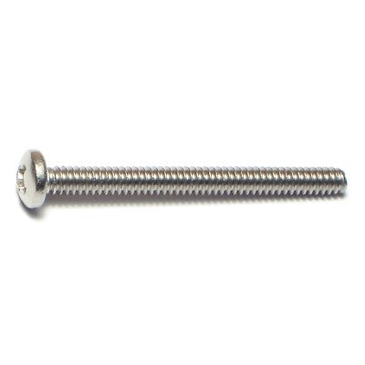 #6-32 x 1-1/2" 18-8 Stainless Steel Coarse Thread Phillips Pan Head Machine Screws
