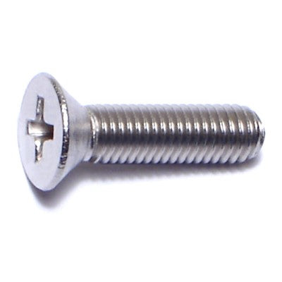 #10-32 x 3/4" 18-8 Stainless Steel Fine Thread Phillips Flat Head Machine Screws
