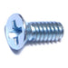 #6-32 x 3/8" Zinc Plated Steel Coarse Thread Phillips Flat Head Machine Screws