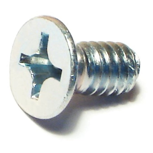1/4"-20 x 1/2" Zinc Plated Steel Coarse Thread Phillips Flat Head Machine Screws