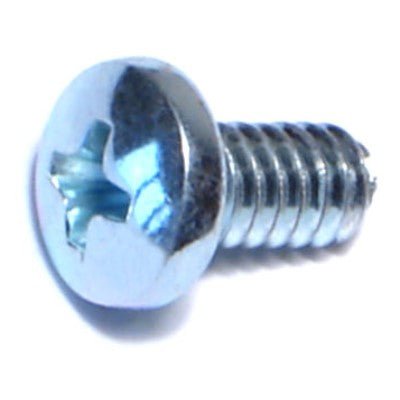 #10-24 x 3/8" Zinc Plated Steel Coarse Thread Phillips Pan Head Machine Screws