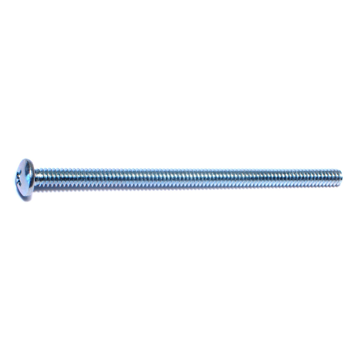 #10-24 x 3-1/2" Zinc Plated Steel Coarse Thread Phillips Pan Head Machine Screws