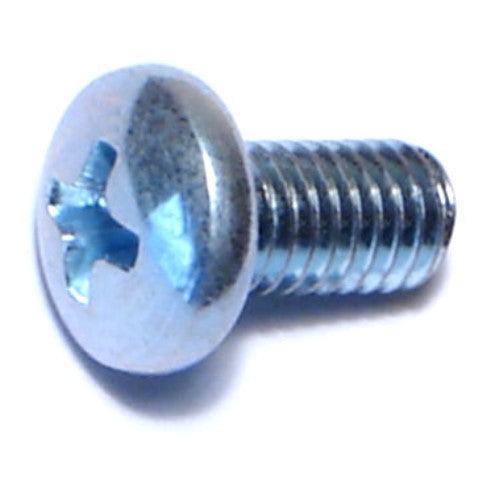 #10-32 x 3/8" Zinc Plated Steel Fine Thread Phillips Pan Head Machine Screws