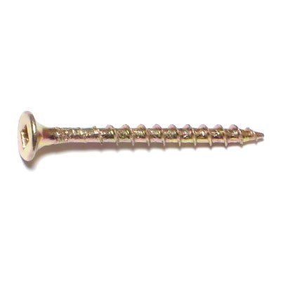 #6 x 1-5/8" Zinc Plated Steel Coarse Thread Bugle Head Square Drive All Purpose Screws