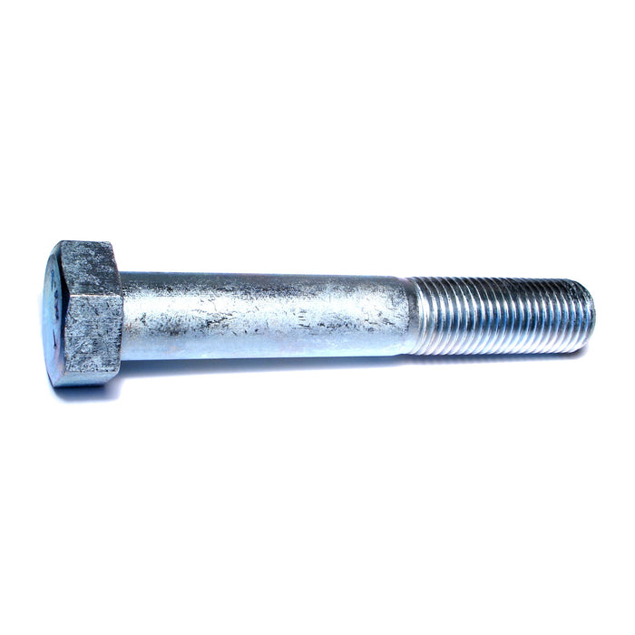 1-1/4" x 8" Zinc Plated Grade 5 Steel Coarse Thread Hex Cap Screws