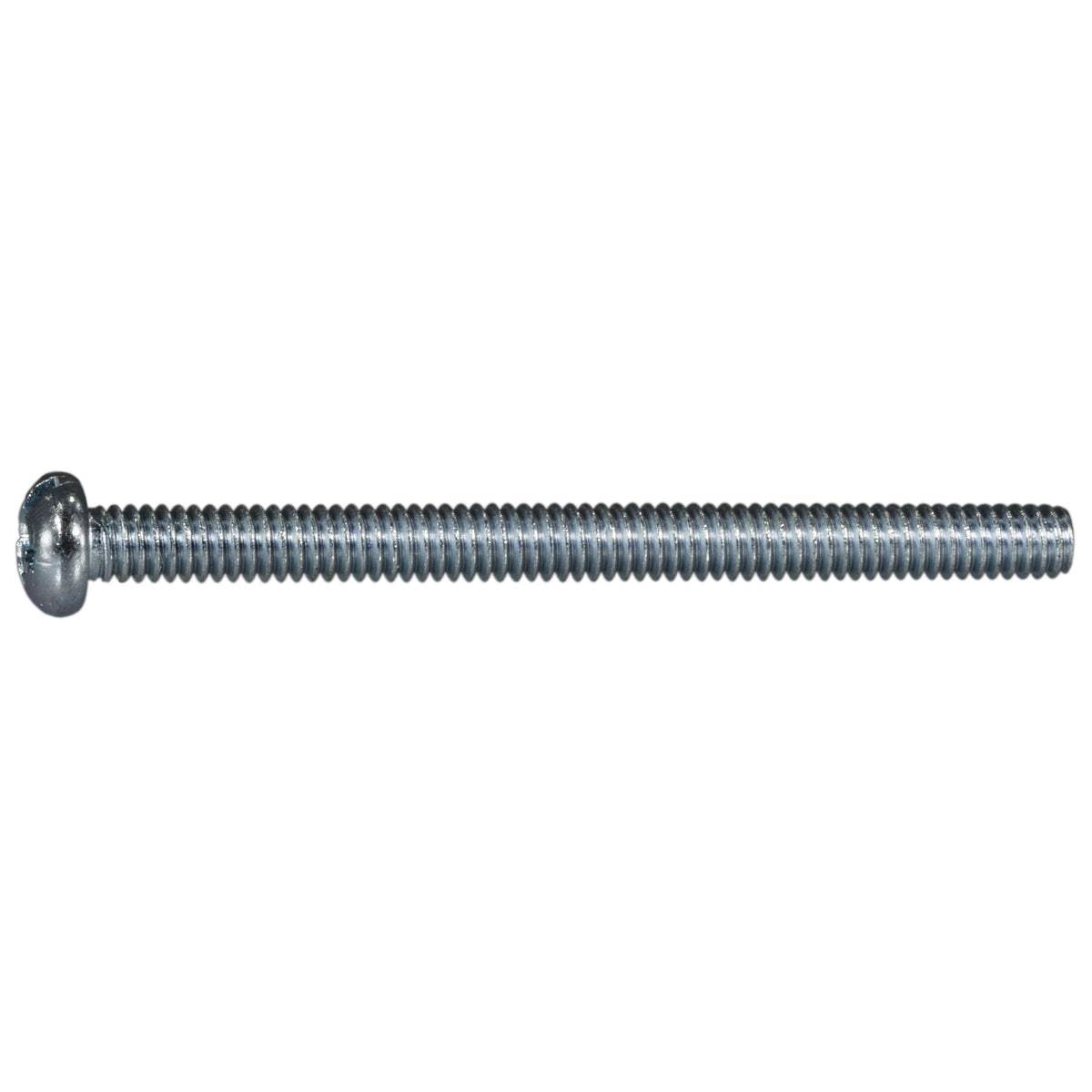 #8-32 x 2" Zinc Plated Steel Coarse Thread Combo Round Head Machine Screws