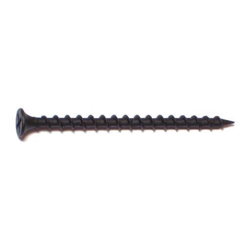 #6 x 1-5/8" Black Phosphate Steel Coarse Thread Phillips Bugle Head Drywall Screws