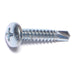 #10-16 x 1" Zinc Plated Steel Phillips Pan Head Self-Drilling Screws