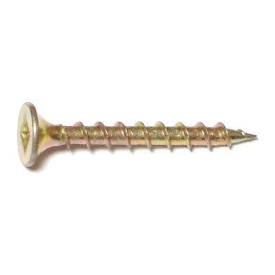 #6 x 1-1/4" Zinc Plated Steel Coarse Thread Bugle Head Square Drive All Purpose Screws