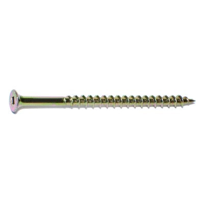 #10 x 3-1/4" Zinc Plated Steel Coarse Thread Bugle Head Square Drive All Purpose Screws