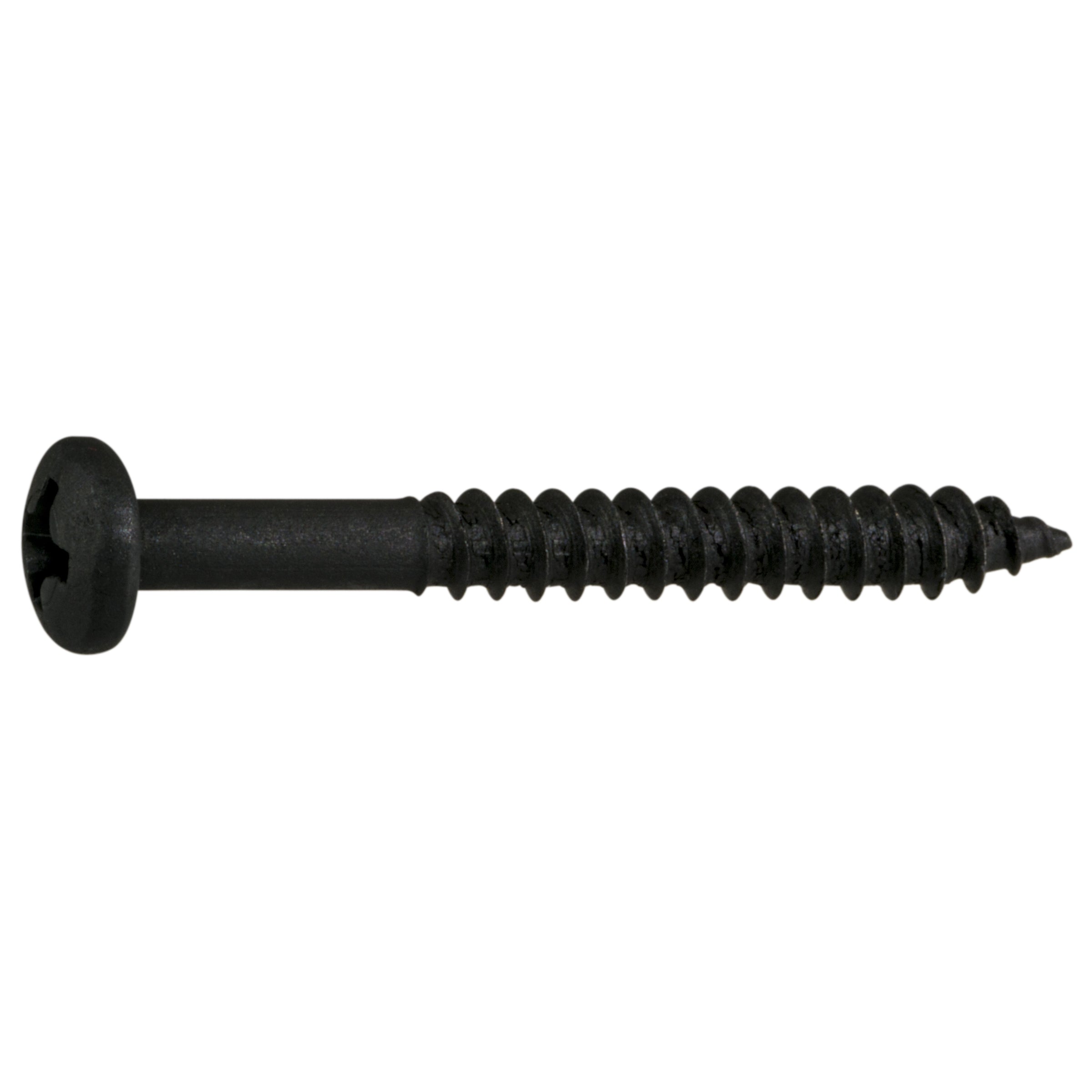 #6 x 1-1/4" Black Phosphate Steel Phillips Pan Head Cabinet Screws