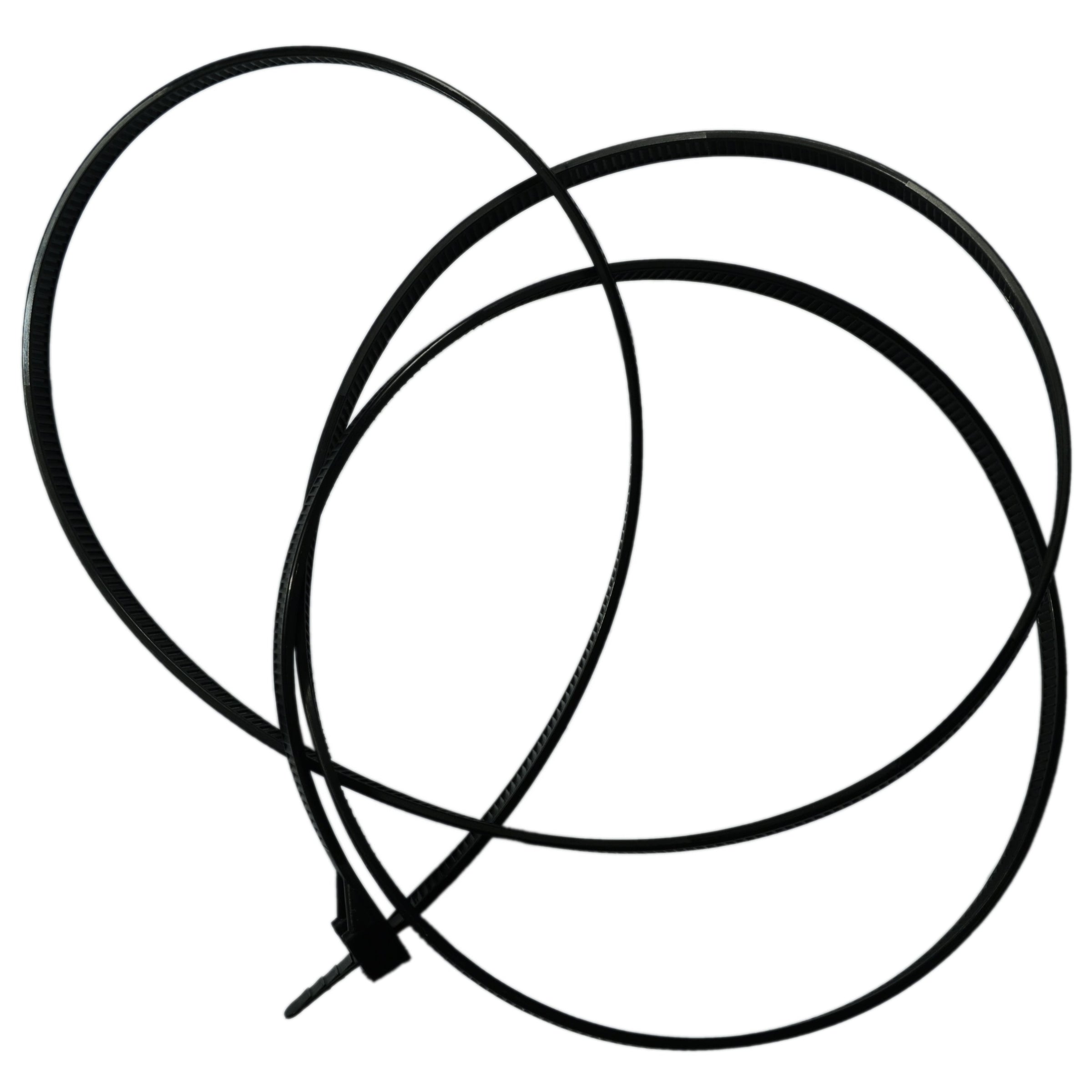 48" Black Nylon Plastic Cable Ties