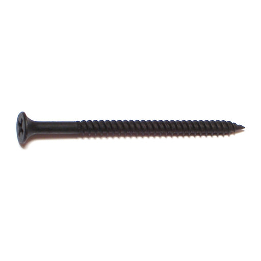 #8 x 2-1/2" Black Phosphate Steel Fine Thread Phillips Bugle Head Drywall Screws