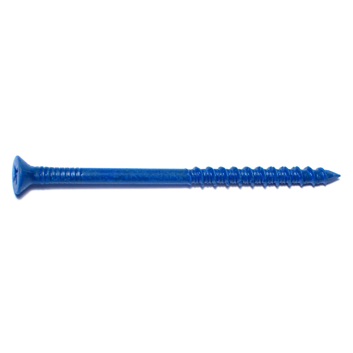 3/16" x 3-1/4" Blue Ruspert Coated Steel Phillips Flat Head Tapcon Concrete Screws