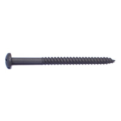 #8 x 2-3/8" Black Phosphate Steel Phillips Truss Head Cabinet Screws