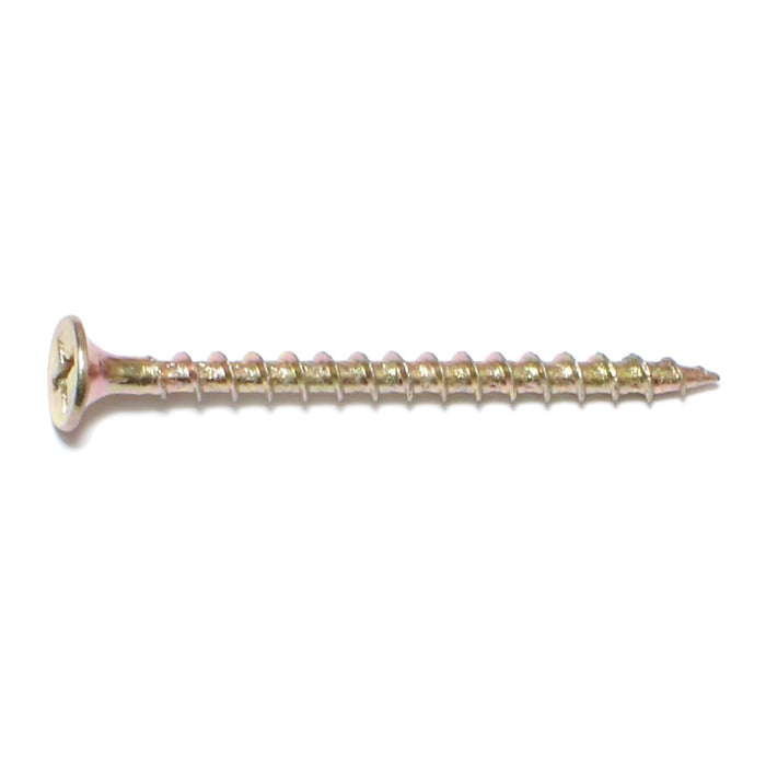 #6 x 2" Zinc Plated Steel Coarse Thread Phillips Bugle Head All Purpose Screws