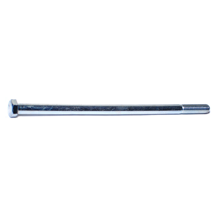 3/8"-16 x 8" Zinc Plated Grade 5 Steel Coarse Thread Hex Cap Screws