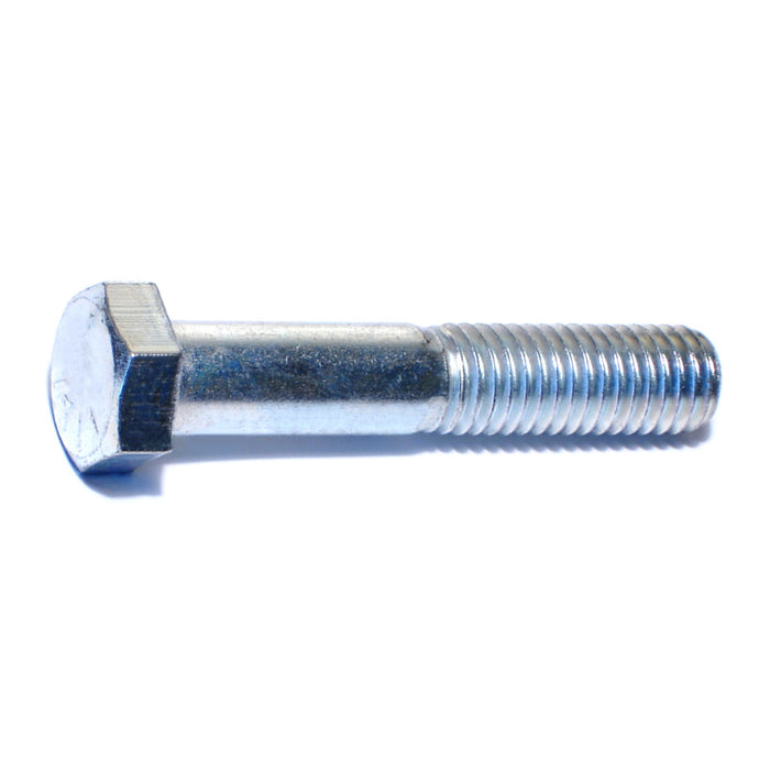 1/2"-13 x 2-3/4" Zinc Plated Grade 5 Steel Coarse Thread Hex Cap Screws
