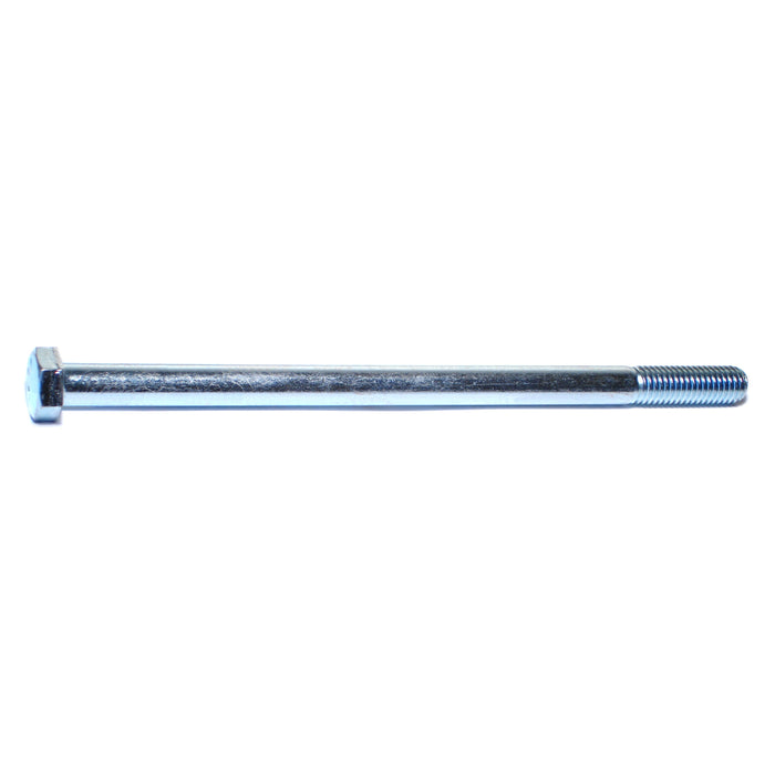1/2"-13 x 9" Zinc Plated Grade 5 Steel Coarse Thread Hex Cap Screws