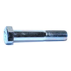 7/8"-9 x 5" Zinc Plated Grade 5 Steel Coarse Thread Hex Cap Screws