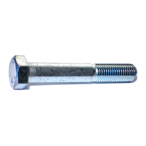 7/8"-9 x 5-1/2" Zinc Plated Grade 5 Steel Coarse Thread Hex Cap Screws