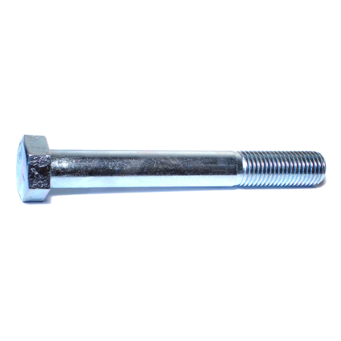 1"-8 x 8" Zinc Plated Grade 5 Steel Coarse Thread Hex Cap Screws