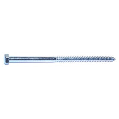 1/2" x 10" Zinc Plated Grade 2 / A307 Steel Hex Head Lag Screws