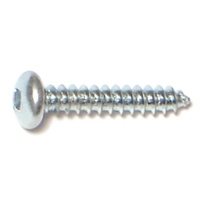 #4 x 5/8" Zinc Plated Steel Square Drive Pan Head Sheet Metal Screws