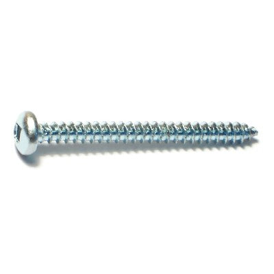 #6 x 1-1/2" Zinc Plated Steel Square Drive Pan Head Sheet Metal Screws