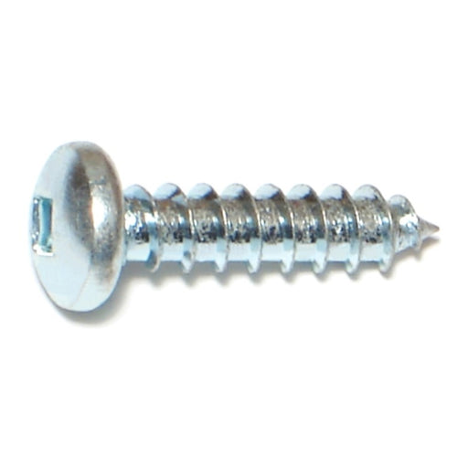 #14 x 1" Zinc Plated Steel Square Drive Pan Head Sheet Metal Screws