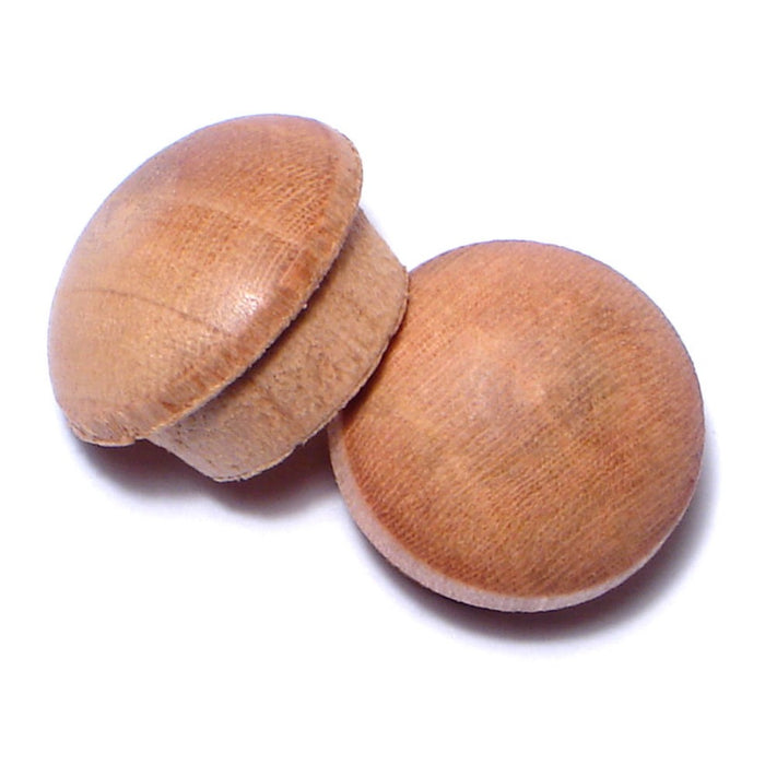 1/2" Cherry Wood Round Head Screw Hole Buttons