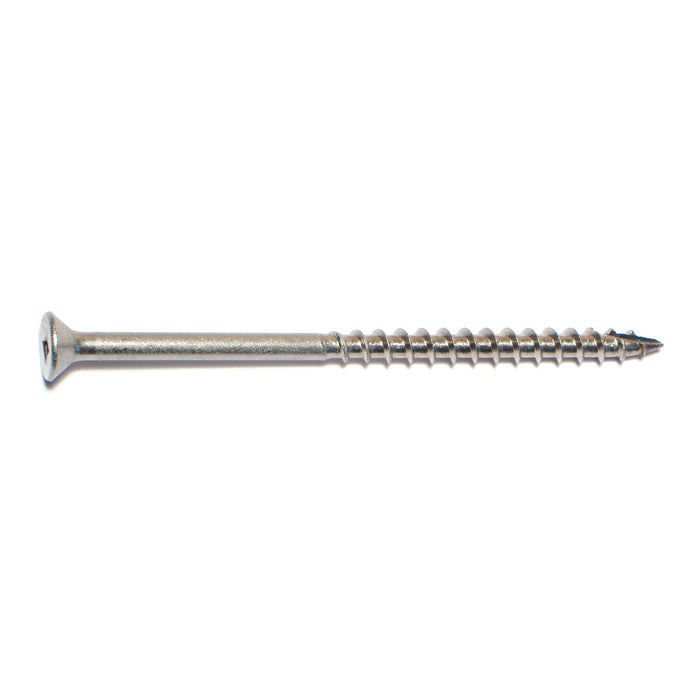 #10 x 3-1/2" 18-8 Stainless Steel Square Drive Bugle Head Deck Screws