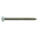 #10 x 2-1/2" White Painted 18-8 Stainless Steel Phillips Pan Head Sheet Metal Screws