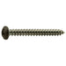 #8 x 1-1/2" Brown Painted 18-8 Stainless Steel Phillips Pan Head Sheet Metal Screws