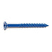 3/16" x 2-1/4" Blue Ruspert Coated Steel Phillips Flat Head Masonry Screws