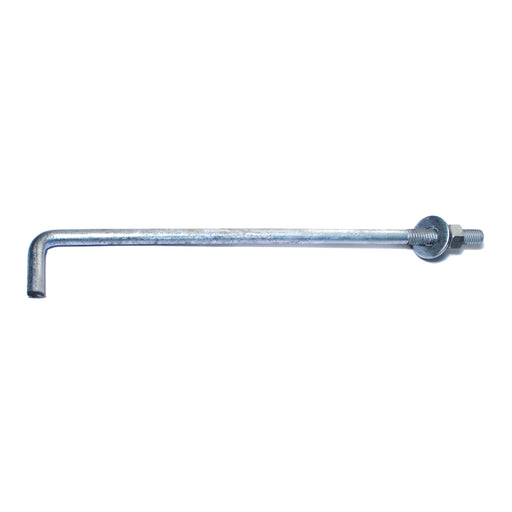 3/8"-16 x 10" Hot Dip Galvanized Steel Coarse Thread Anchor Bolts