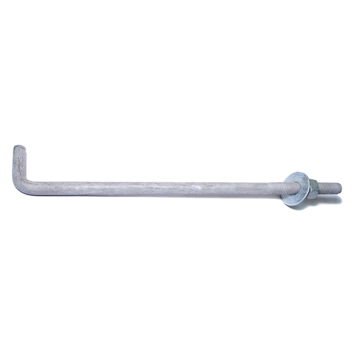 5/8"-11 x 16" Hot Dip Galvanized Steel Coarse Thread Anchor Bolts
