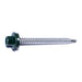 #10-14 x 2" Green Painted Steel Hex Washer Head Pole Barn Self-Drilling Screws