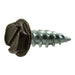 #7 x 1/2" Brown Painted Zinc Plated Steel Slotted Hex Washer Head Gutter Screws