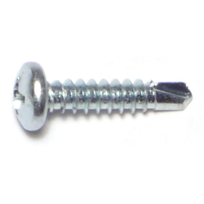 #8-18 x 3/4" Zinc Plated Steel Phillips Pan Head Self-Drilling Screws