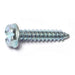 #7 x 3/4" Zinc Plated Steel Slotted Hex Washer Head Sheet Metal Screws