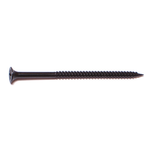 #8 x 3" Black Phosphate Steel Fine Thread Phillips Bugle Head Drywall Screws