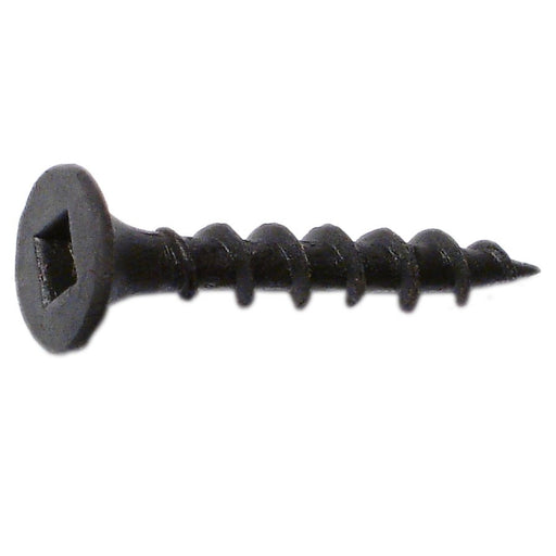 #6 x 1" Black Phosphate Steel Coarse Thread Square Drive Bugle Head Drywall Screws