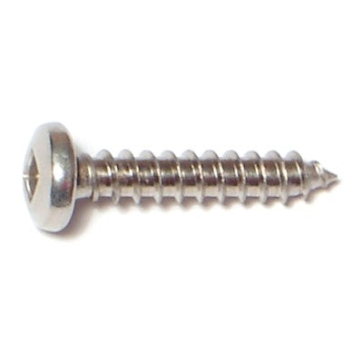 #6 x 3/4" 18-8 Stainless Steel Square Drive Pan Head Sheet Metal Screws