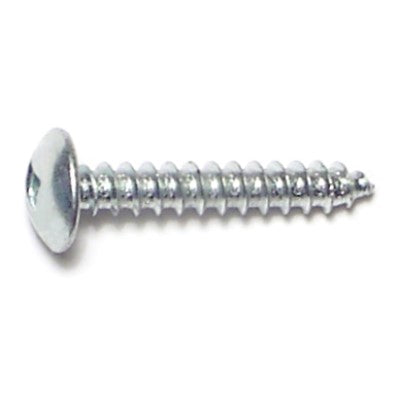 #8 x 1" Zinc Plated Steel Square Drive Truss Head Sheet Metal Screws